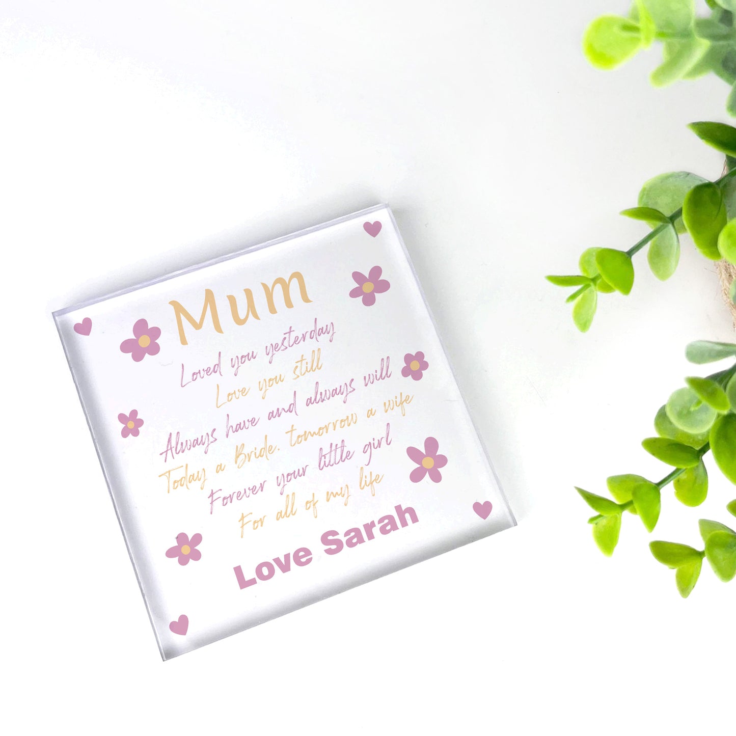 Gift For Mother Of The Bride Personalised Wedding Day From Bride