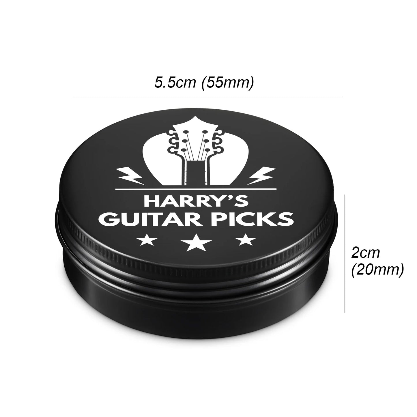 Personalised Guitar Pick Tin Birthday Gifts For Men Women Gift