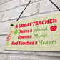 Great Teacher Gift Plaque Thank You Gift For Teacher