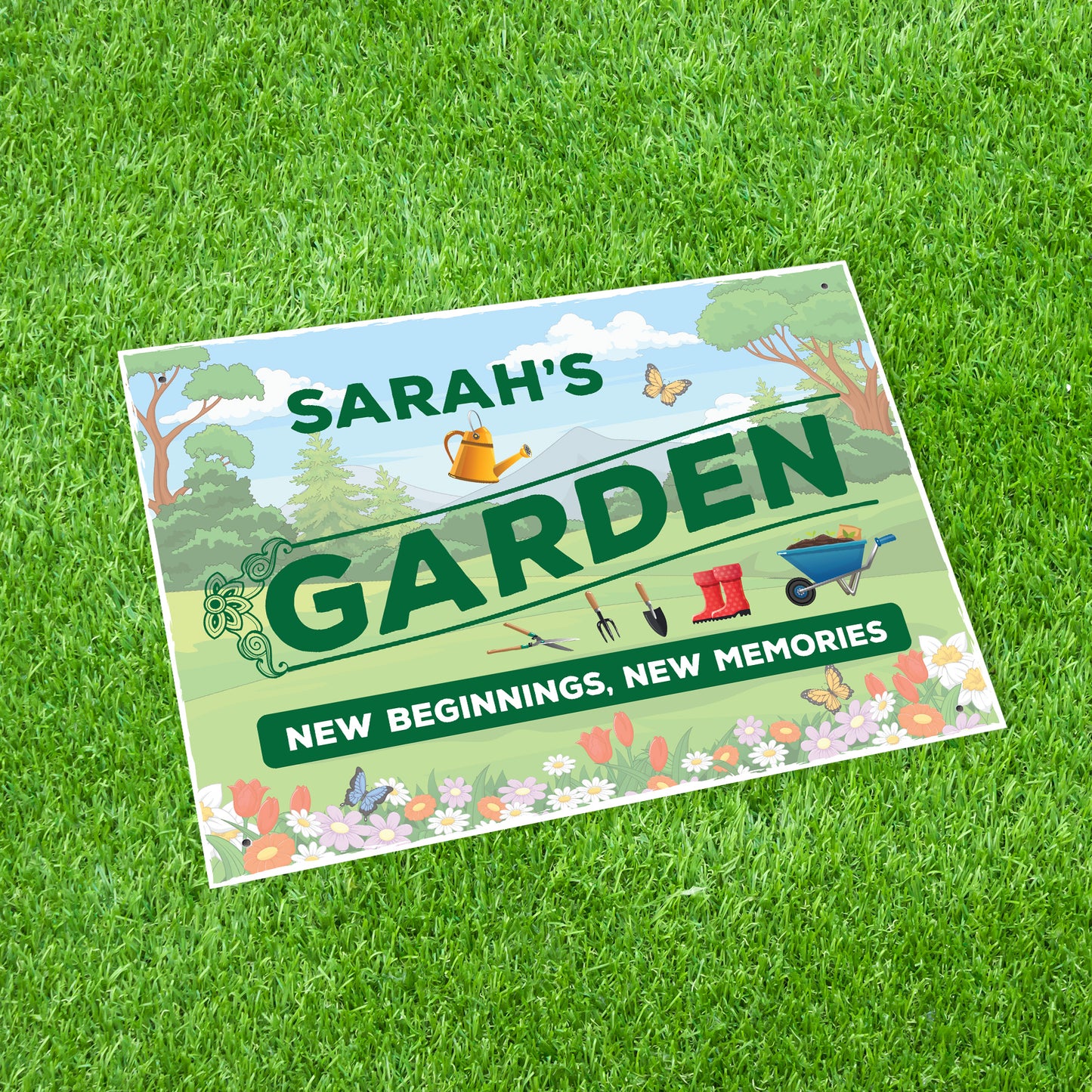 Personalised Hanging Garden Sign For Outdoor Summer House Sign