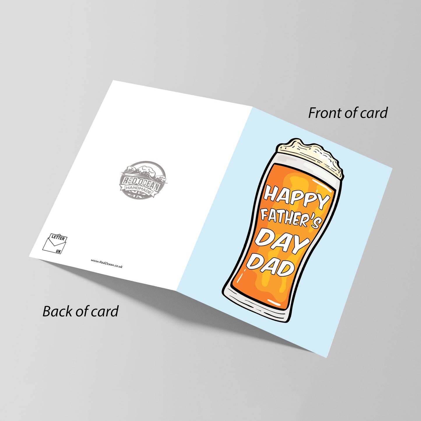 Novelty Happy Fathers Day Cards for Dad Father's Day Card Beer