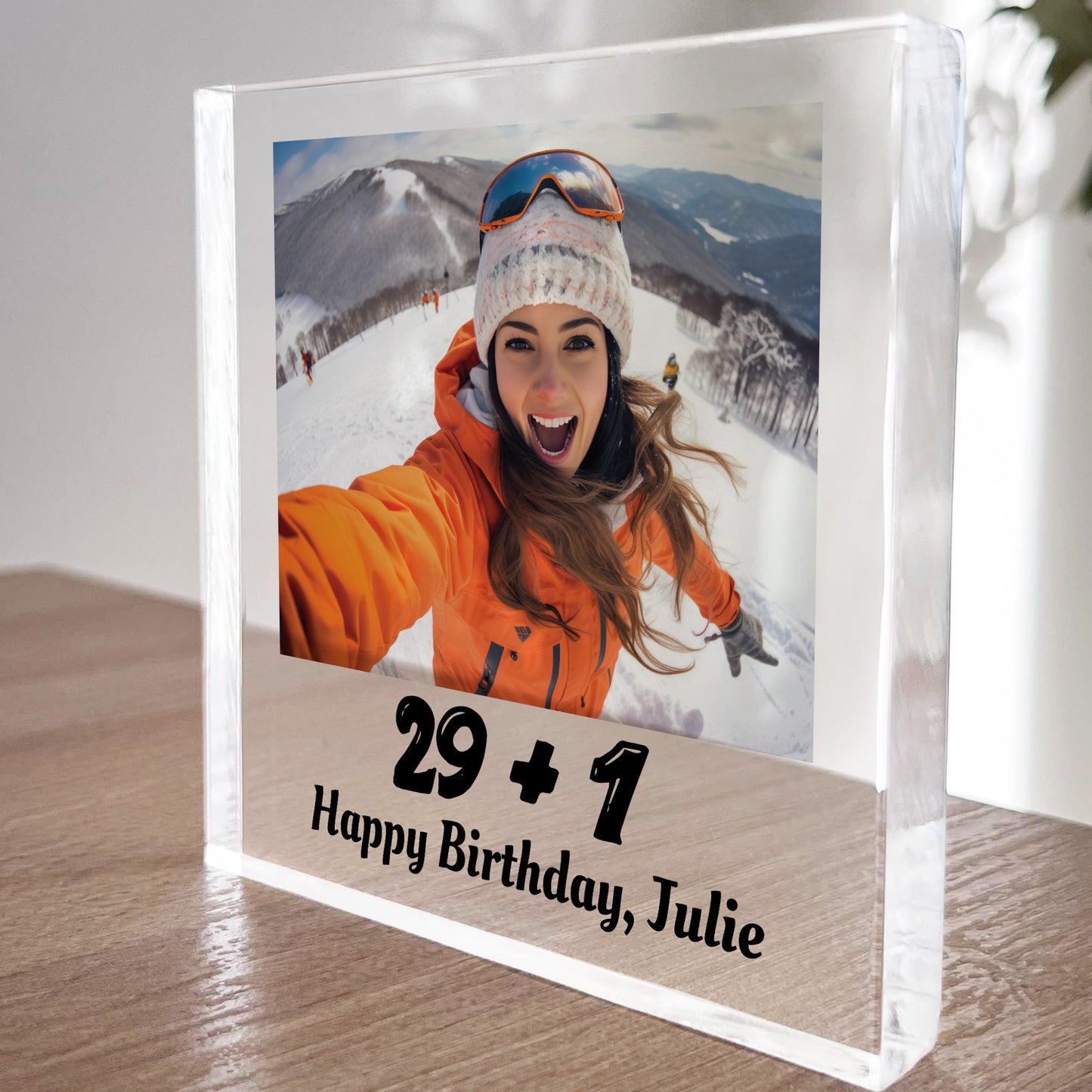 Funny 30th Birthday Gift For Him Her Personalised Photo Block