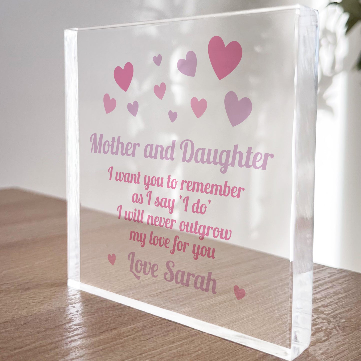 Gift For Mother Of The Bride Personalised Wedding Day Gift Mum