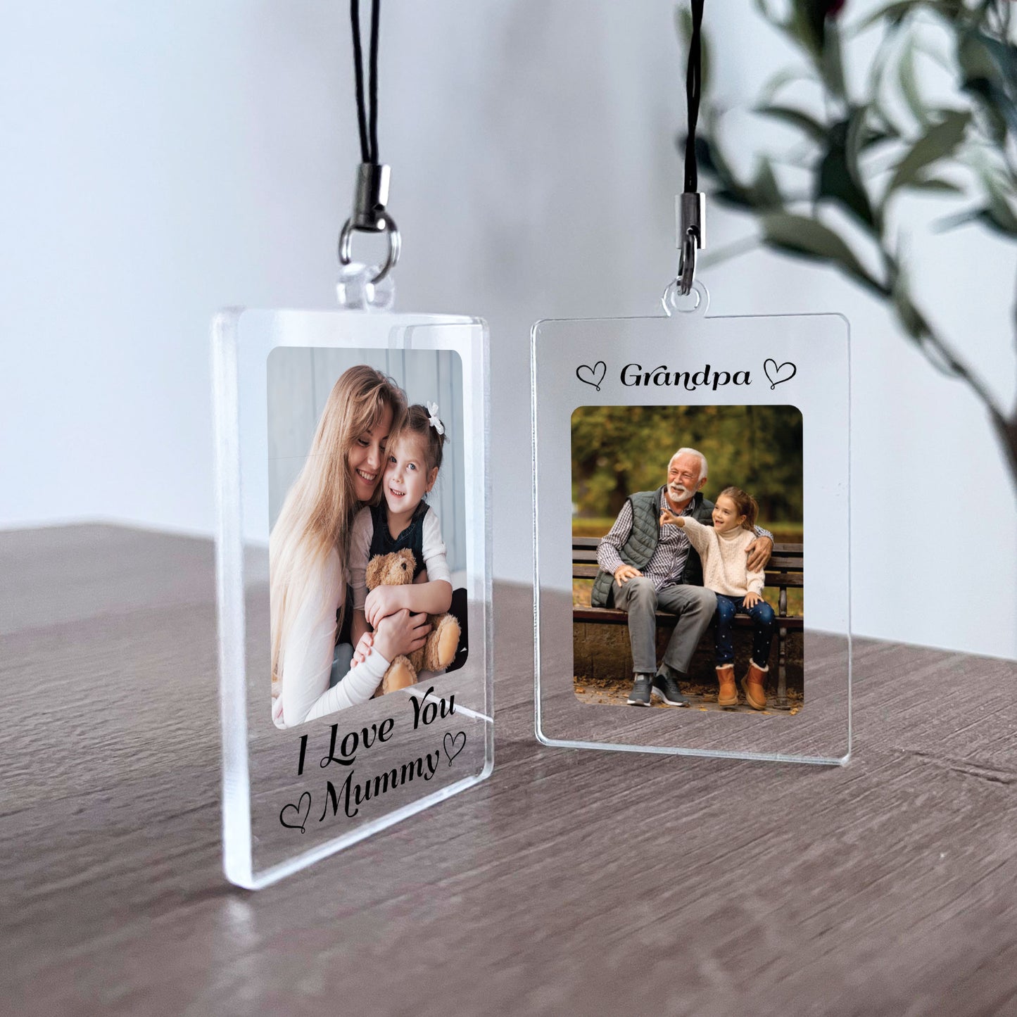 Grandpa Keyring Gifts Personalised Grandparent Photo Keychain