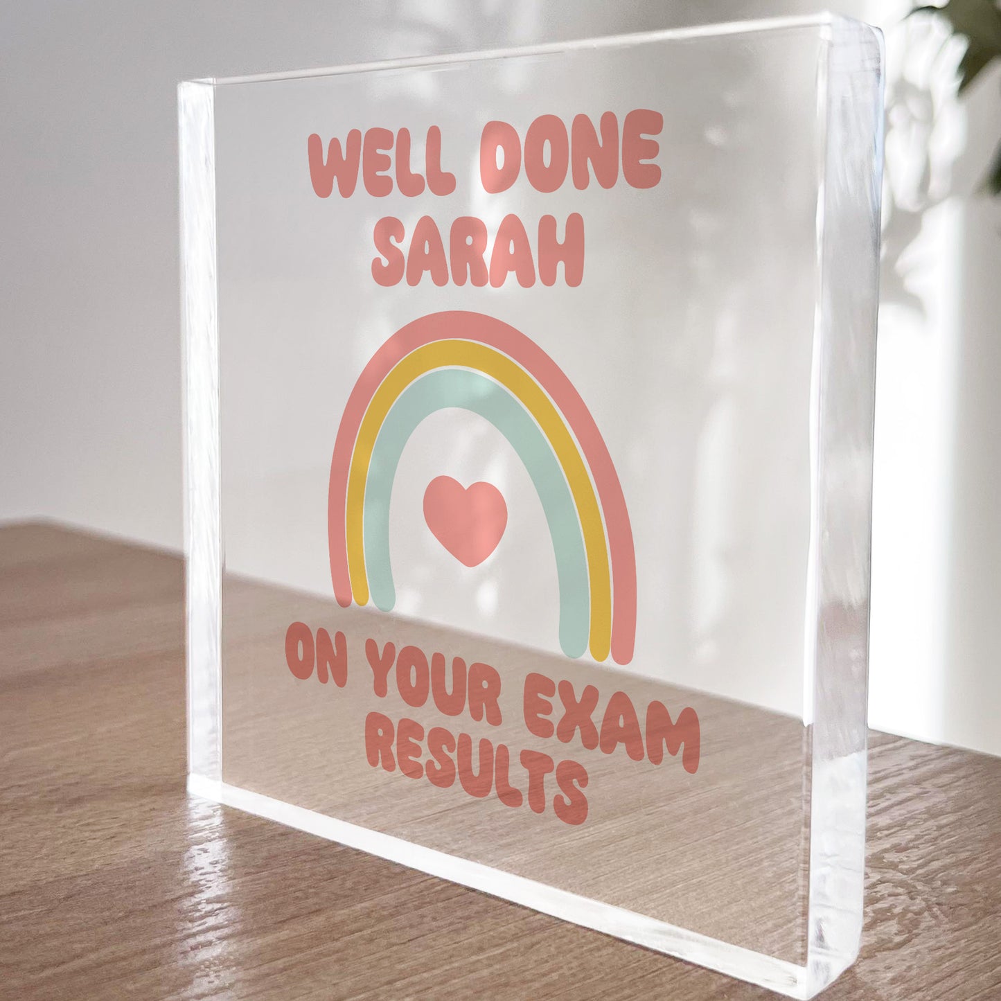 Personalised Well Done On Your Exam Results Freestanding Block