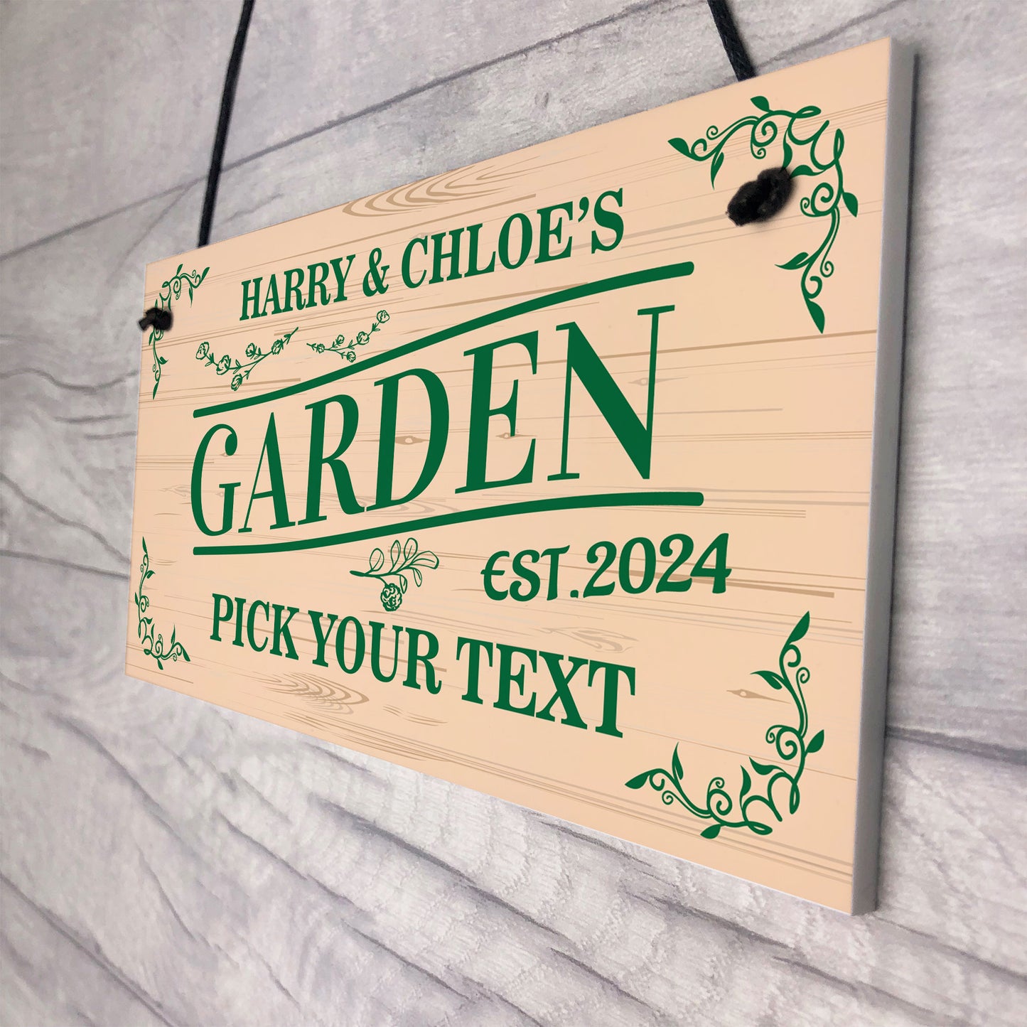 Garden Signs and Plaques for Outside Personalised Garden Signs
