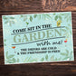 Garden Signs and Plaques for Outside Garden Signs Come Sit
