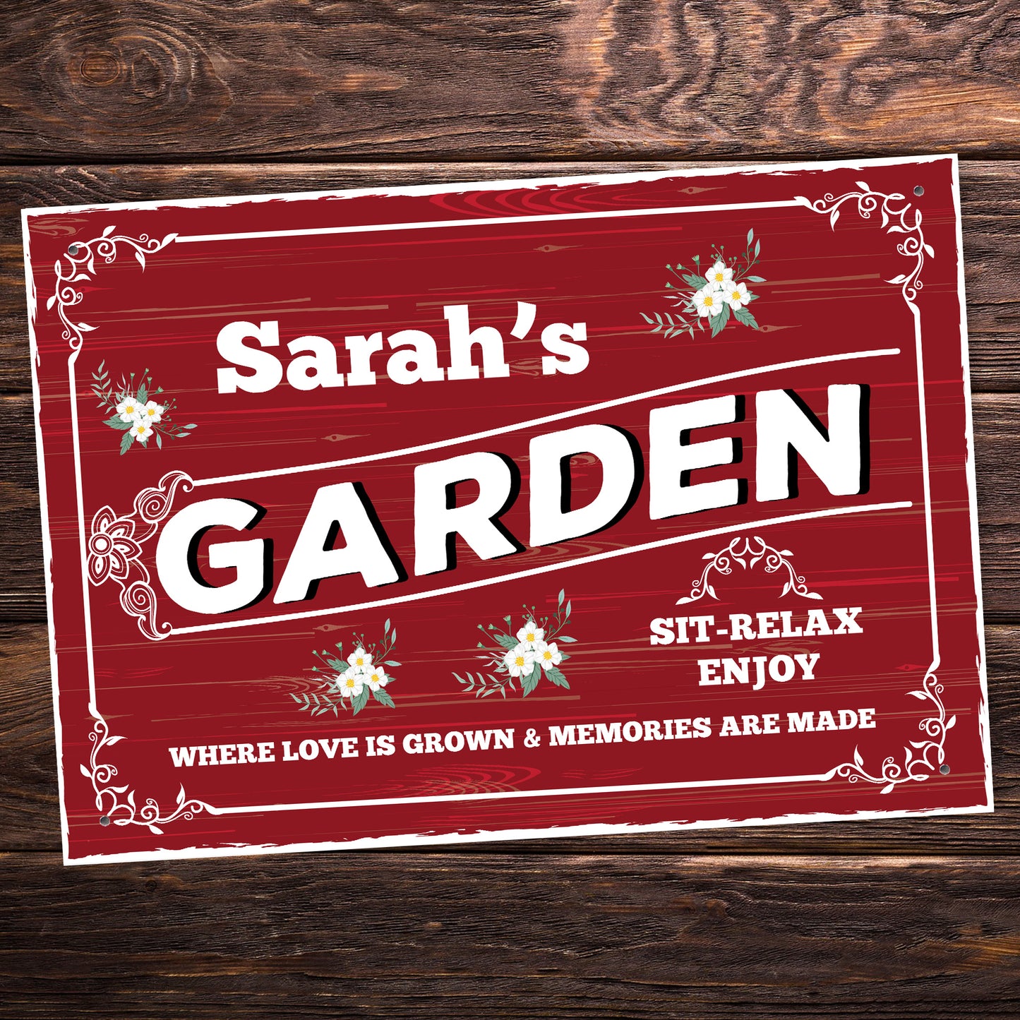 Personalised Garden Signs and Plaques for Outside Garden Signs