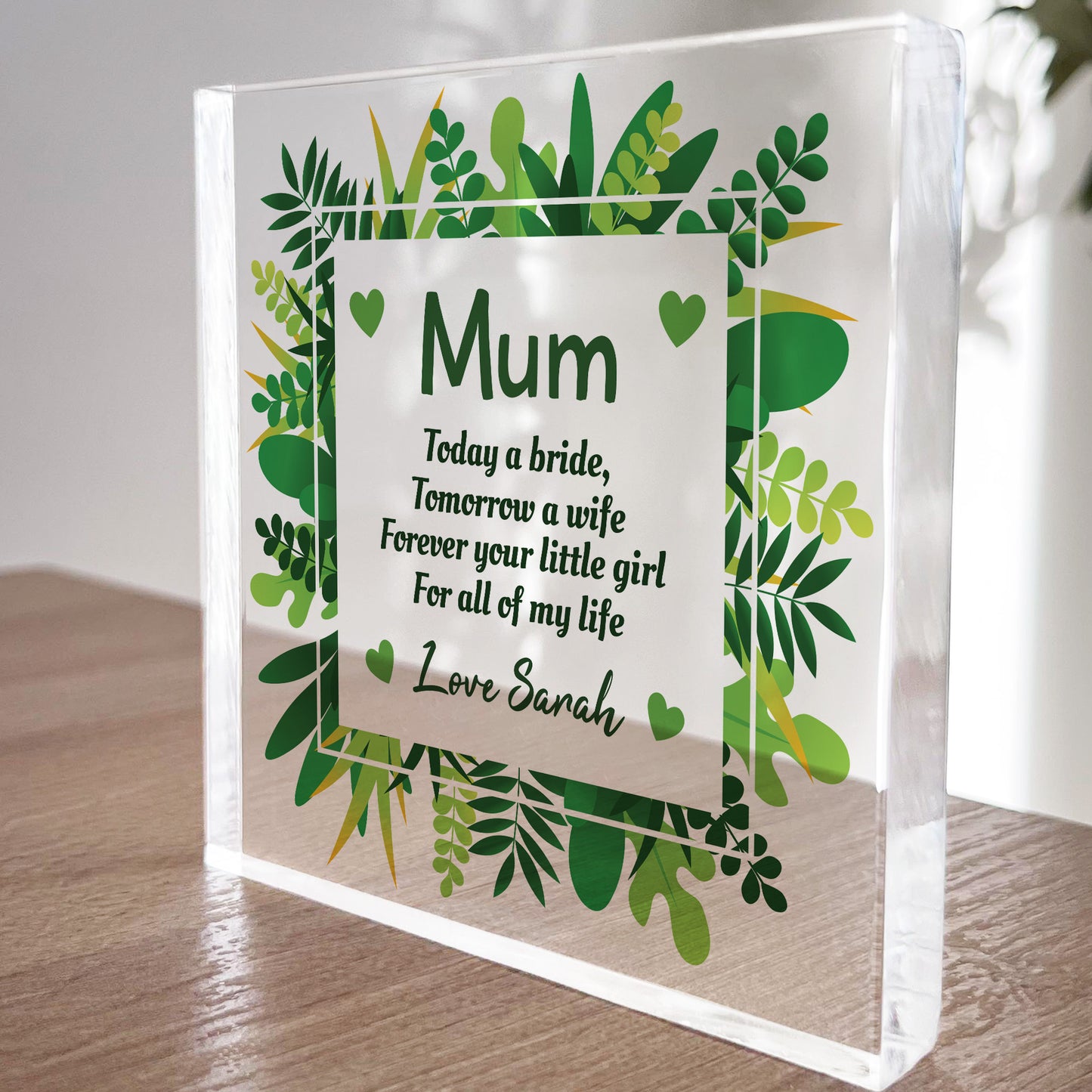 Gift For Mother Of The Bride Personalised Wedding Day Gift