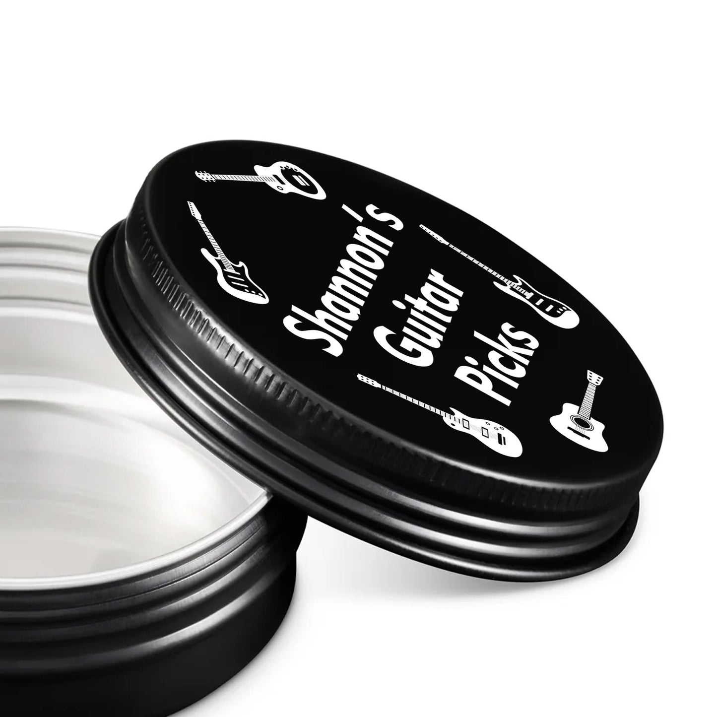 Personalised Guitar Pick Plectrum Storage Tin Birthday Gifts