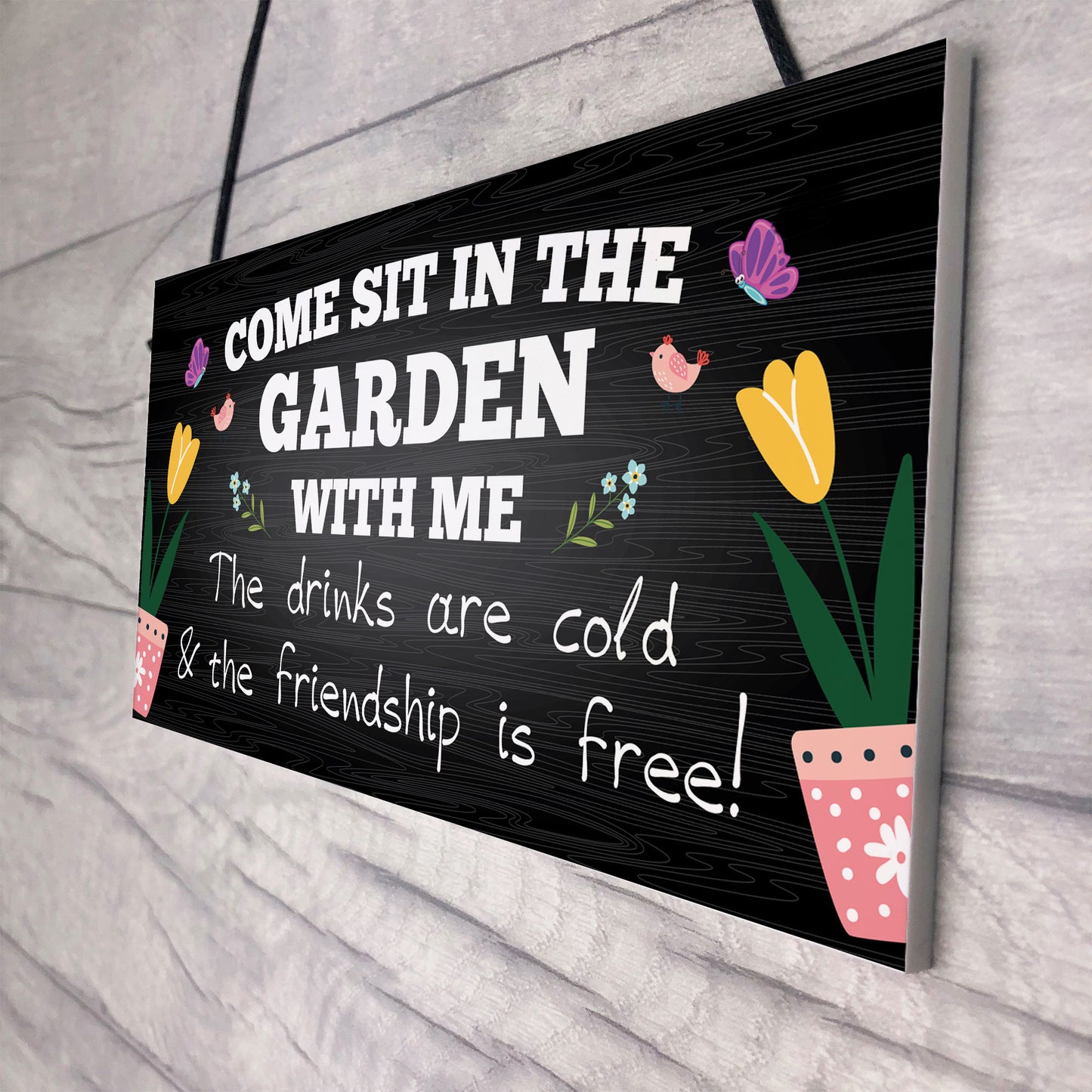 Garden Signs and Plaques for Outside Garden Sign Friendship Sign