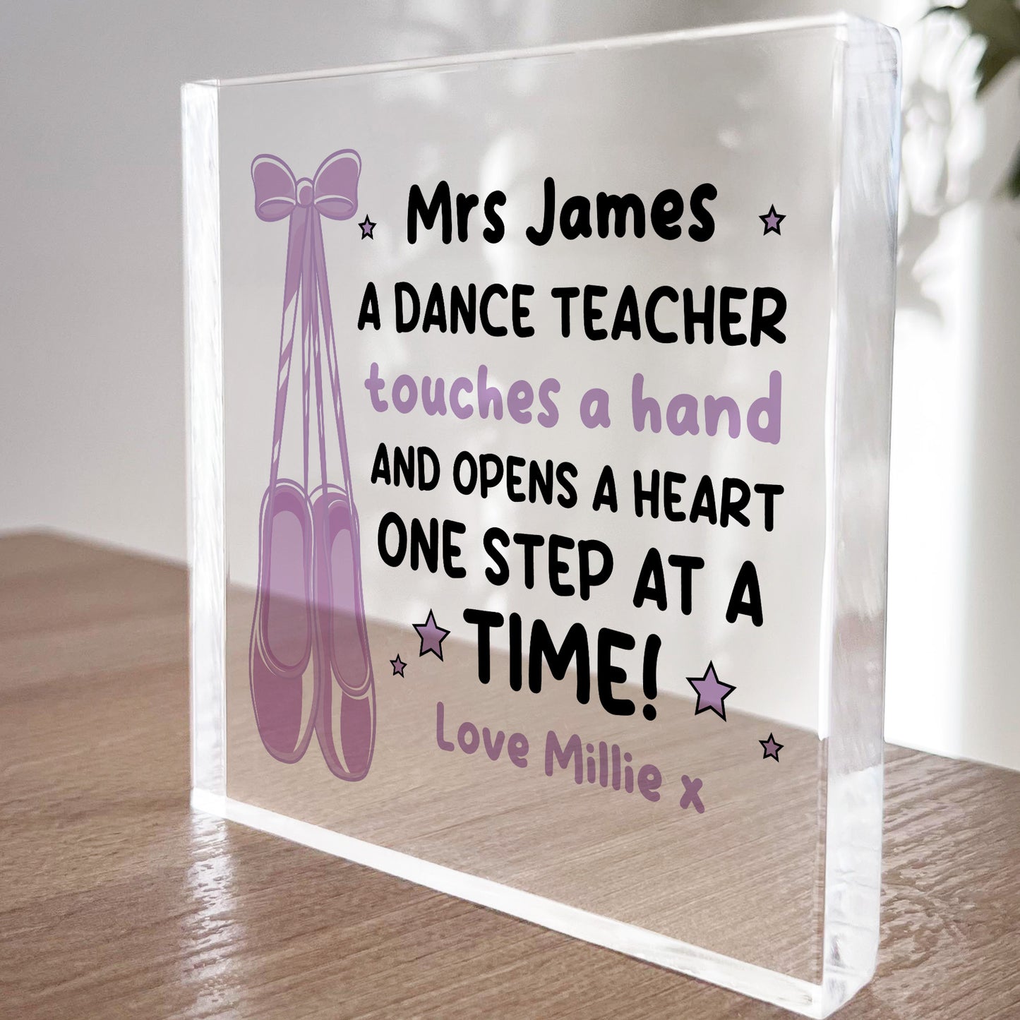 Personalised Dance Teacher Gifts Ballet Tap Jazz Modern Gift