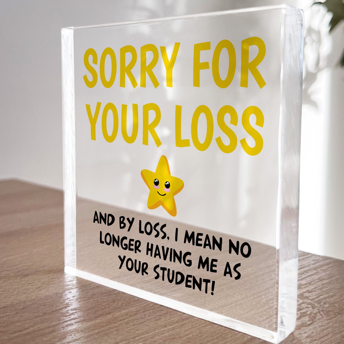 Sorry For Your Loss Me As A Student Funny Gift For Teacher