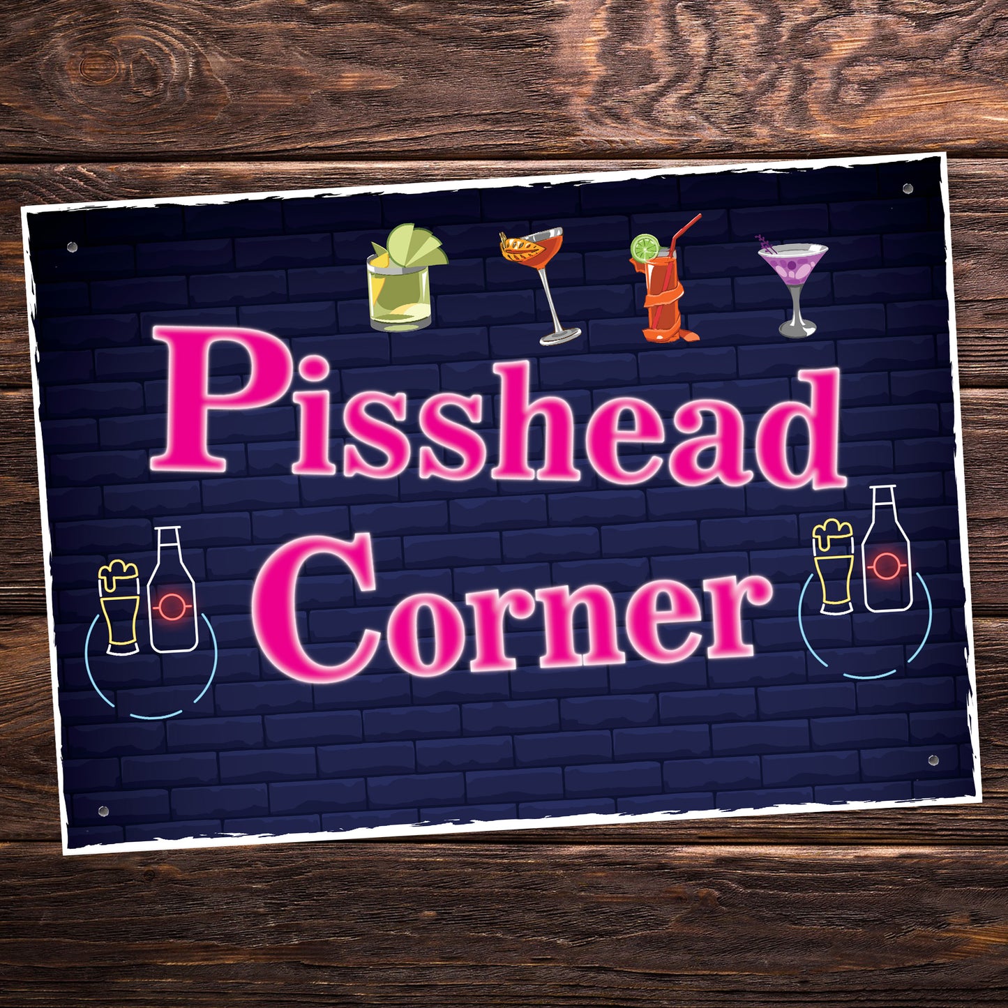 Home BAR SIGN Funny Rude Pub Bar Man Cave Sign Hanging Wall Sign