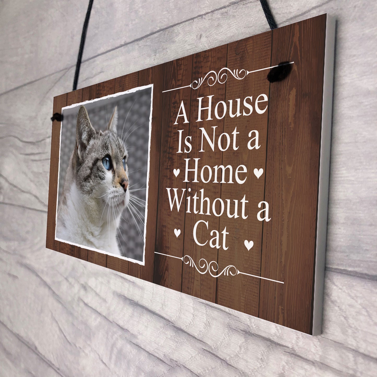 Cat Sign Personalised Cat Signs Hanging Wall Door Plaque Gift