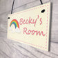 Bedroom Decor Personalised Signs for Children Kids Nursery