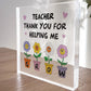 Teacher Appreciation Gifts for Women Men Thank You Acrylic Block