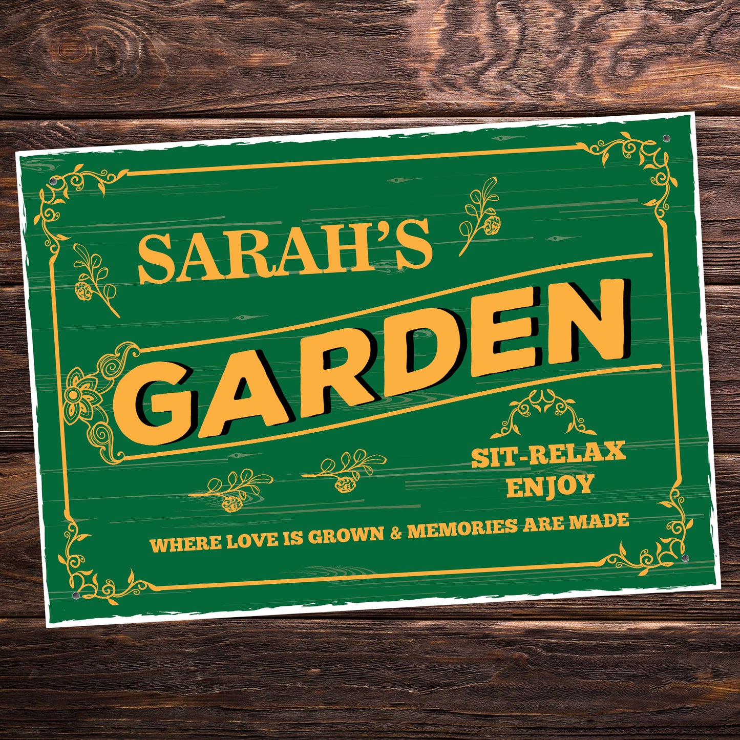 Garden Sign For Outside Personalised Hanging Outdoor Garden Sign