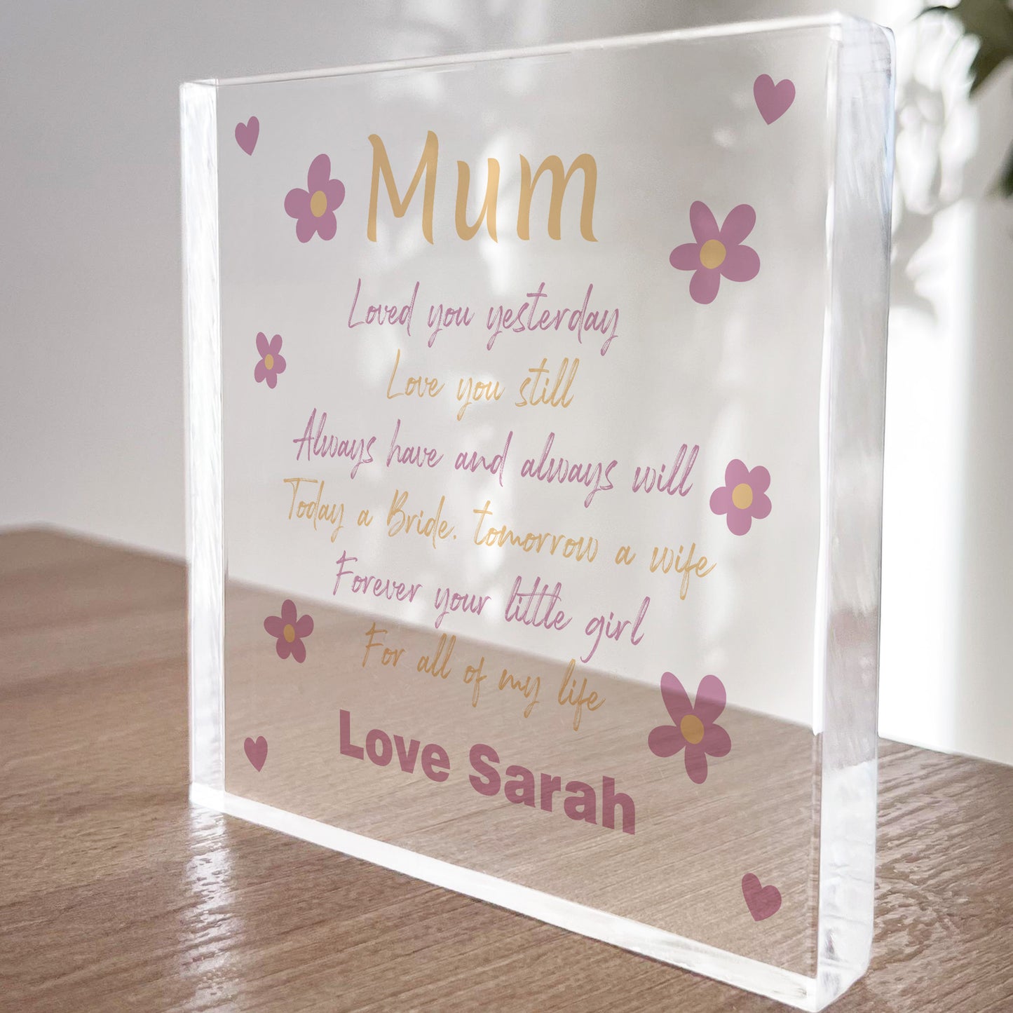 Gift For Mother Of The Bride Personalised Wedding Day From Bride