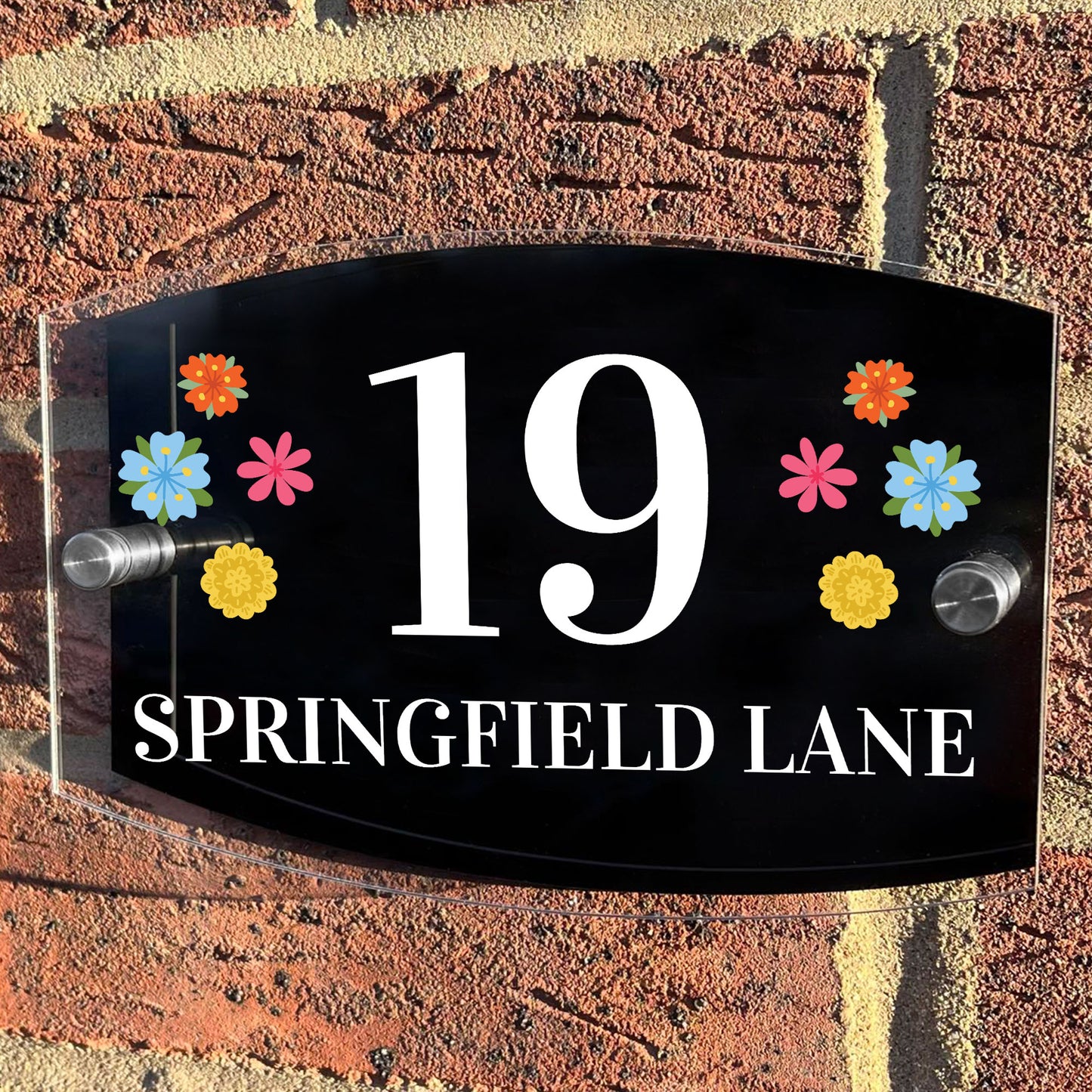 Personalised House Sign Plaque Door Number Wall Mounted