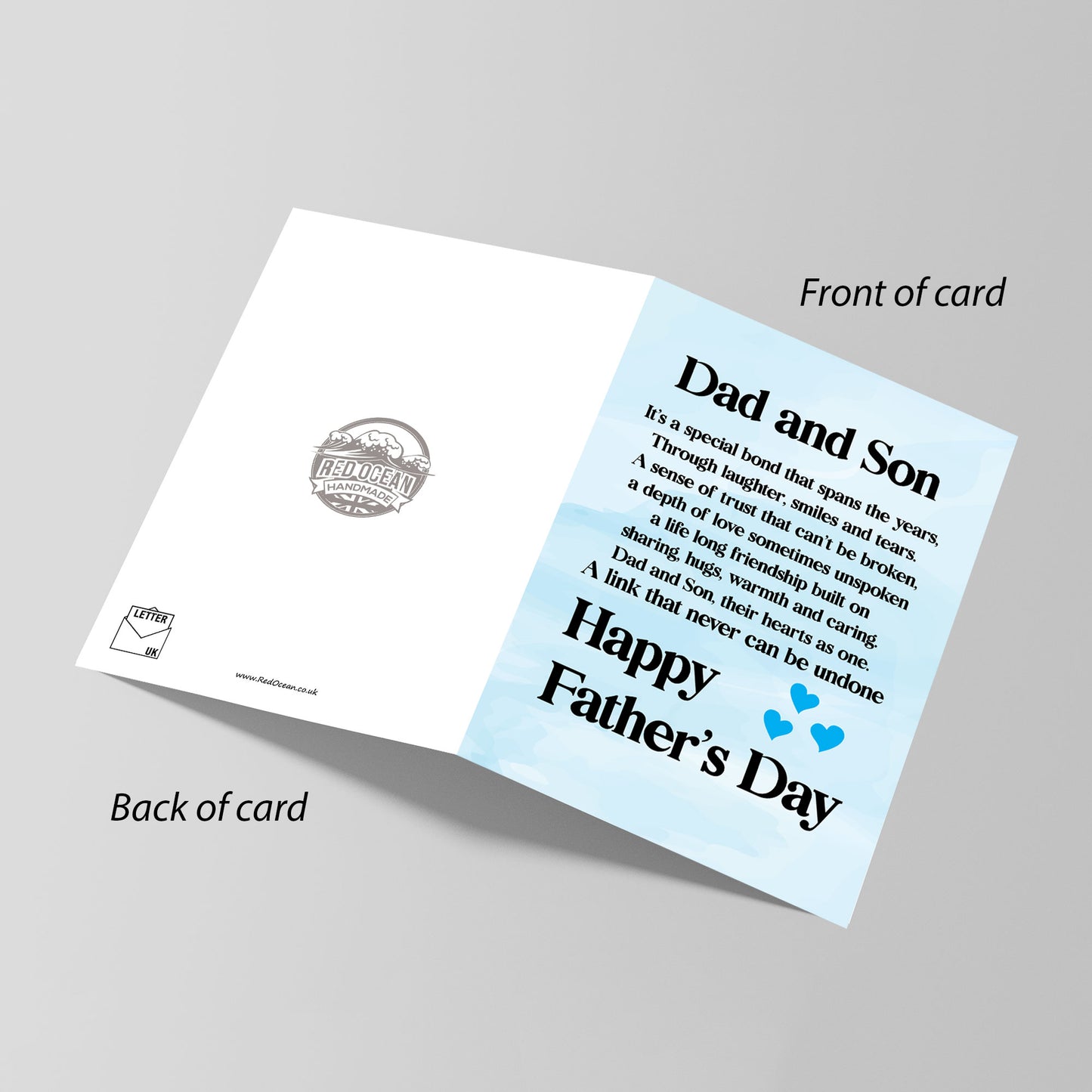 Fathers Day Cards From Son A6 Fathers Day Cards Dad Son Poem