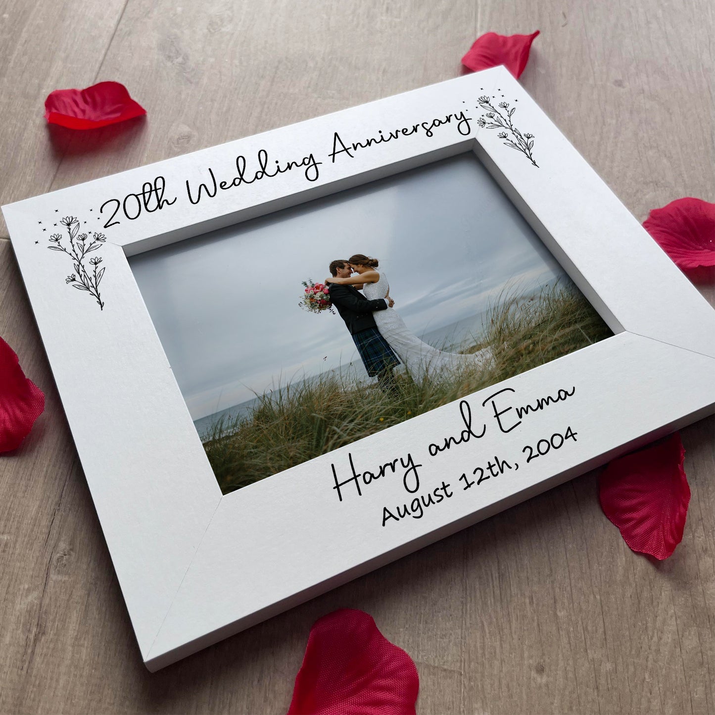 20th Wedding Anniversary 7x5 Photo Frame Keepsake Husband Wife