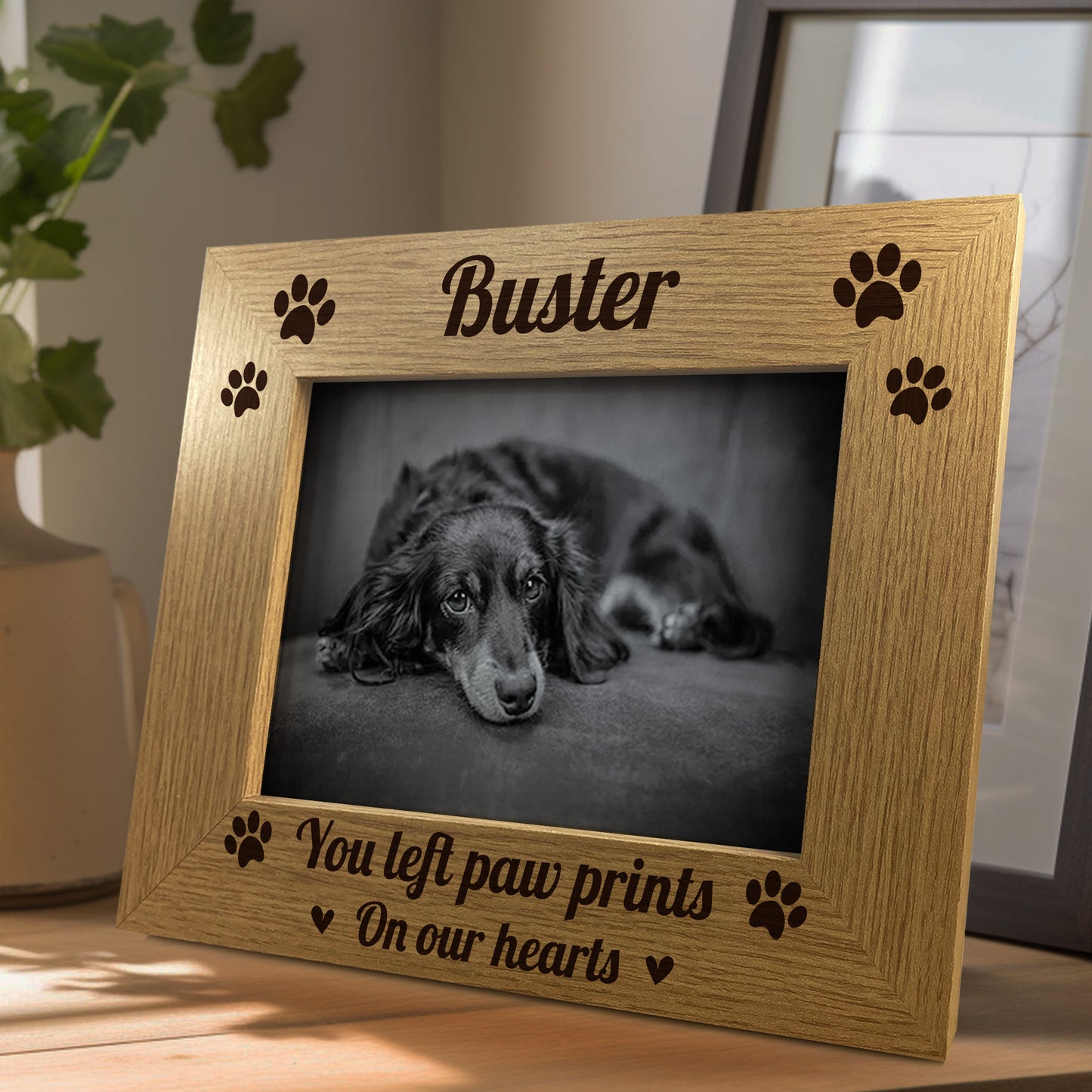 Personalised Dog Memorial Pet Frame 7x5 Custom Name Frame Pet