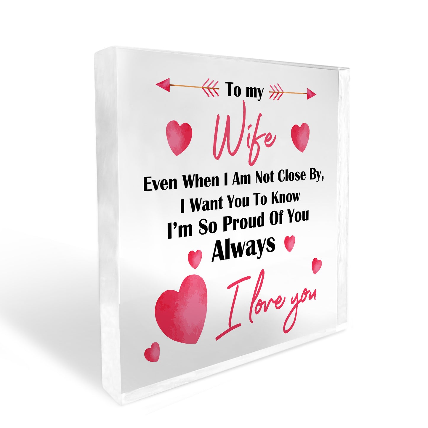 Valentines Gift For Wife Block Birthday Gifts For Her Wife Gifts