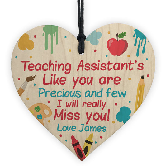 Personalised Thank you Teaching Assistant Gift Poem School