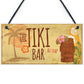 The Tiki Bar Hanging Bar Pub Plaque Beer Cocktails Beach Garden