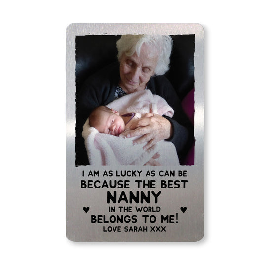 Novelty Gift For Nanny Birthday Christmas Personalised Card