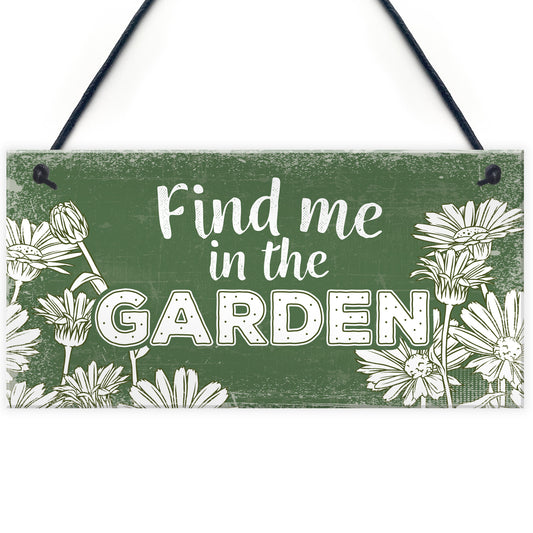 Find Me In The Garden Wall Door Gate Hanging Shed Summer House