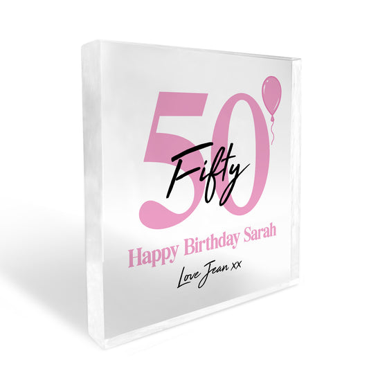 PERSONALISED 50th Birthday Gifts For Mum Nan Auntie Best Friend