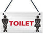 Retro Toilet Sign Funny Vintage Pub Bar Club Hanging Plaque