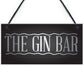 The Gin Bar Garden Party Alcohol Novelty Gift Pub Wall Plaque