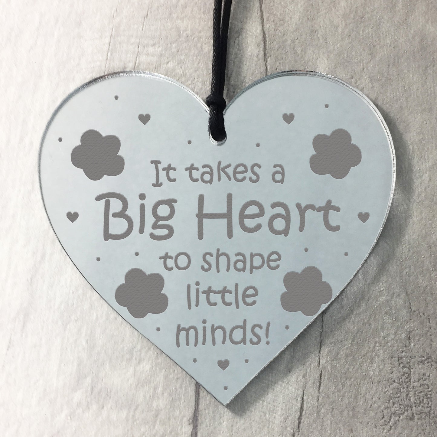 Teacher Mirror Heart Thank You Gift For Teacher Teaching