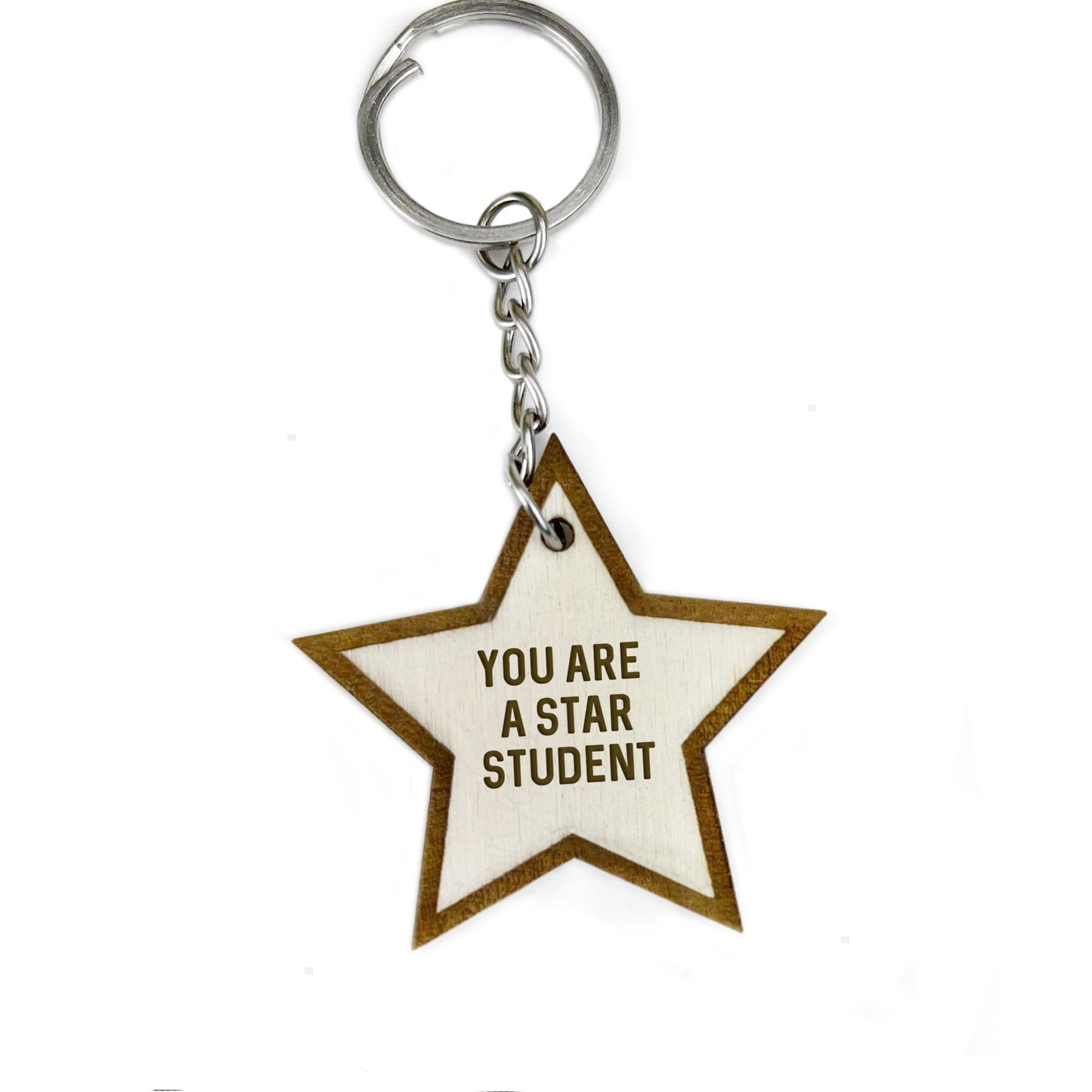 chool Leaver Gift Wooden Keyring Gift for Students Teacher