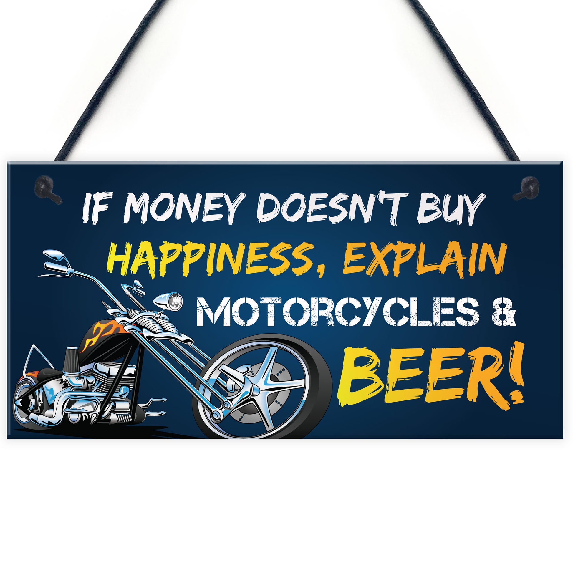 Motorcycle Biker Gifts For Him Men Dad Garage Sign Man Cave – Red Ocean  Gifts