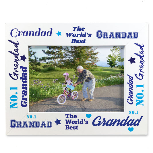 Novelty Grandad Gifts For Fathers Day Birthday Wood Photo Frame