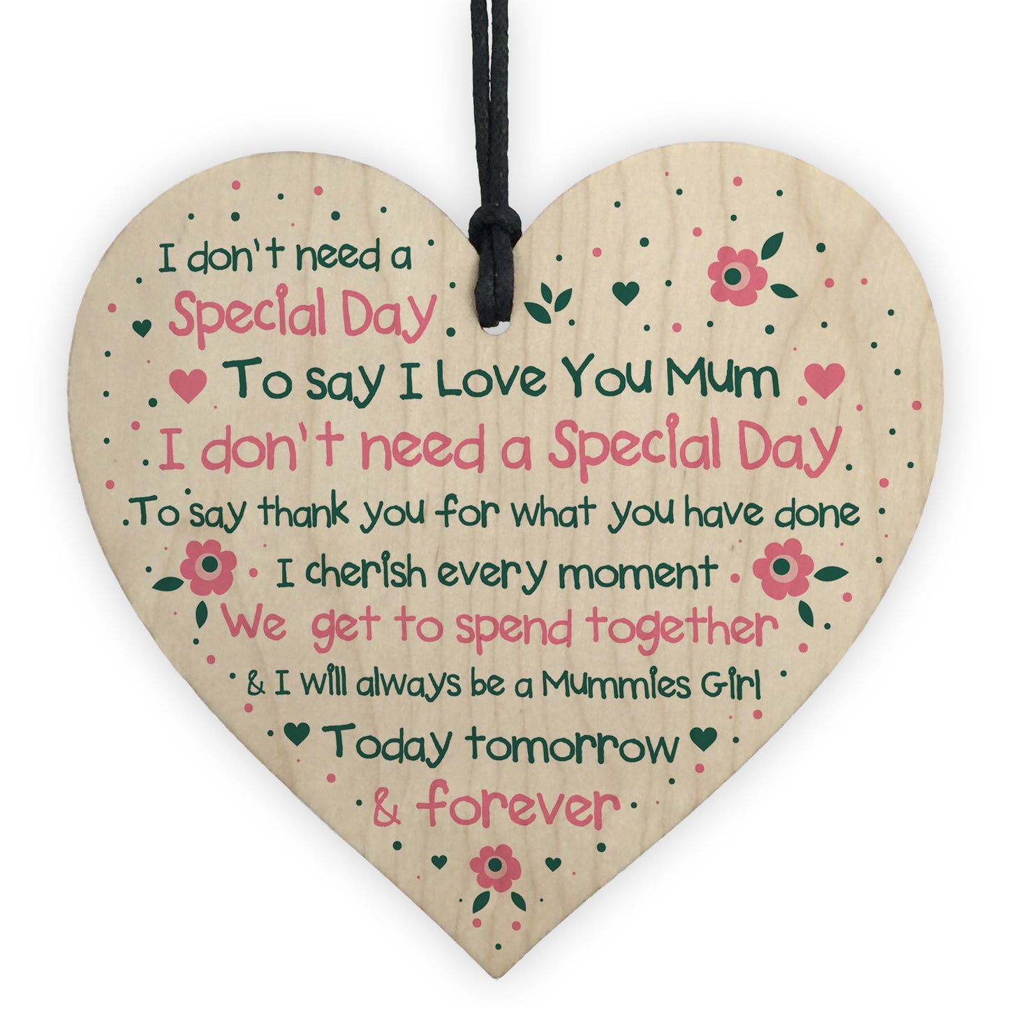 Thank You Gift For Mum Birthday Christmas Mothers Day Gift Heart