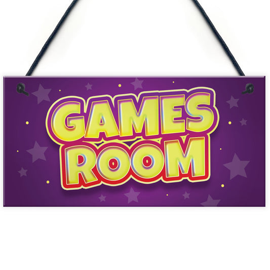 Novelty Gaming Sign Gamer Gift Games Room Arcade Gift For Son