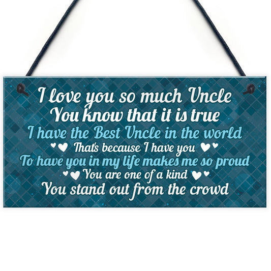 Best Uncle Plaque Gift For Birthday Christmas Gift For Brother