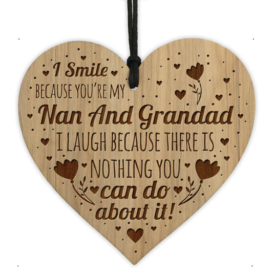 Nan And Grandad Gifts Hanging Wall Plaque Grandad Nan Birthday