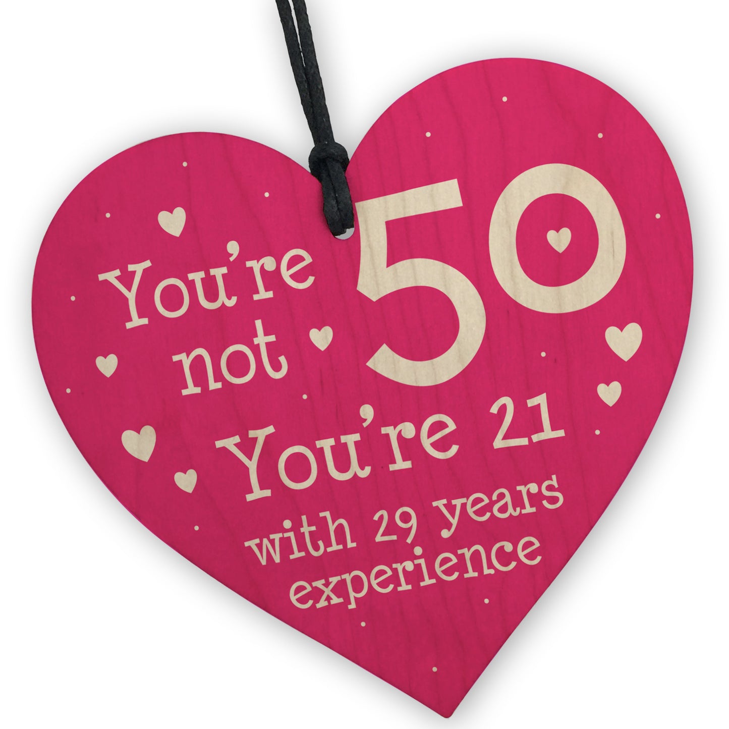 Perfect 50th Birthday Gift for Mum Nan Sister Heart Funny