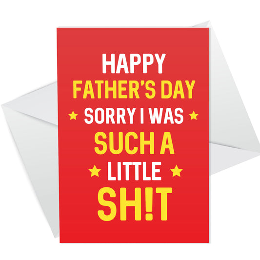 Funny Rude Fathers Day Card For Dad Novelty Cheeky Cards