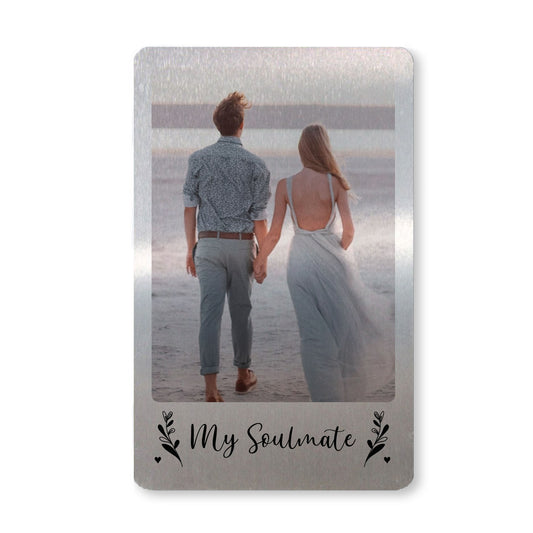 My Soulmate Gift Personalised Wallet Insert Husband Wife Him Her