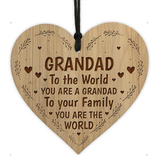 Grandad Gift Ideas For Birthday Christmas Engraved Heart