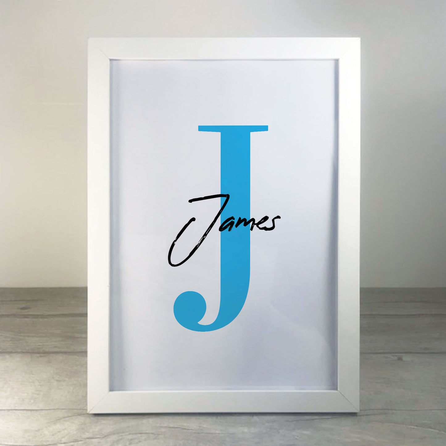 Safari Animals Boys Nursery Bedroom Prints Personalised Name