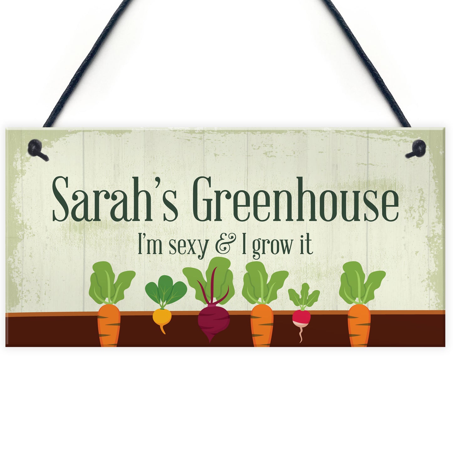 Personalised Greenhouse Sign Shed Plaque Outdoor Sign Funny