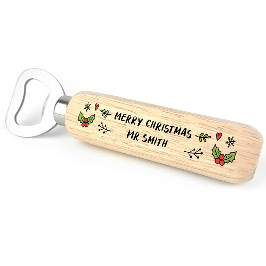 Personalised Teachers Bottle Opener Christmas Gift Thank You